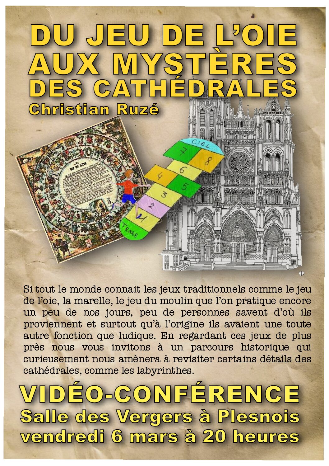 Conférence Du jeu de l’oie aux mystères des cathédrales